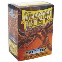 Protektory MATOWE Czerwone (Dragon Shield, 100 sztuk)