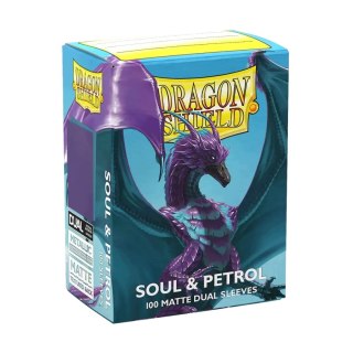 Dragon Shield Sleeves - Matte Dual - Soul & Petrol (100 Sleeves)