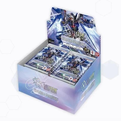 Gundam Card Game Freedom Ascension booster display