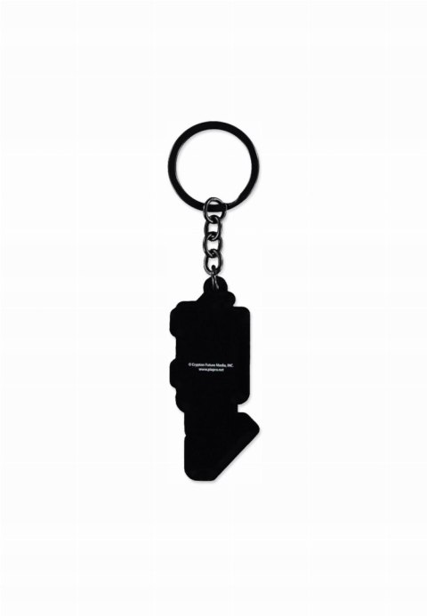 Hatsune Miku Rubber Keychain Logo