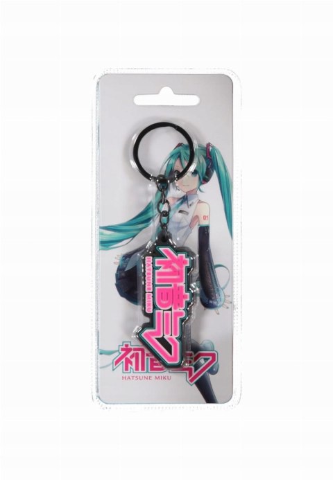Hatsune Miku Rubber Keychain Logo