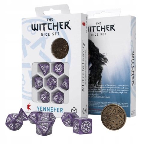 Kości RPG Wiedźmin Yennefer Bez i agrest Witcher