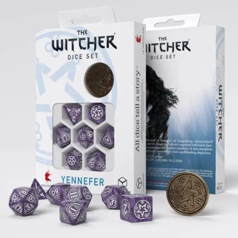 Kości RPG Wiedźmin Yennefer Bez i agrest Witcher