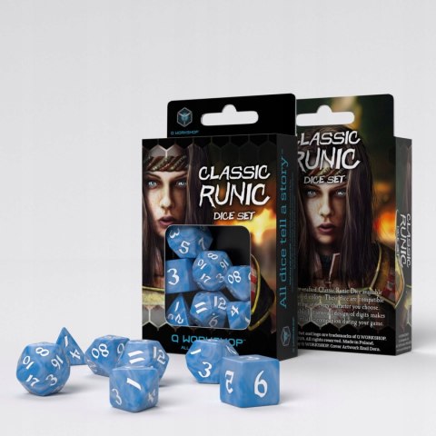 Kostki RPG Kości Klasyczne Runiczne Arktyczne 7szt