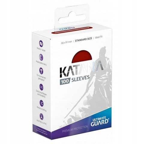 Protektory UG CCG Katana Czerwone 100szt