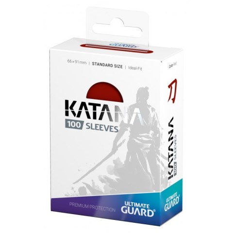Protektory UG CCG Katana Czerwone 100szt