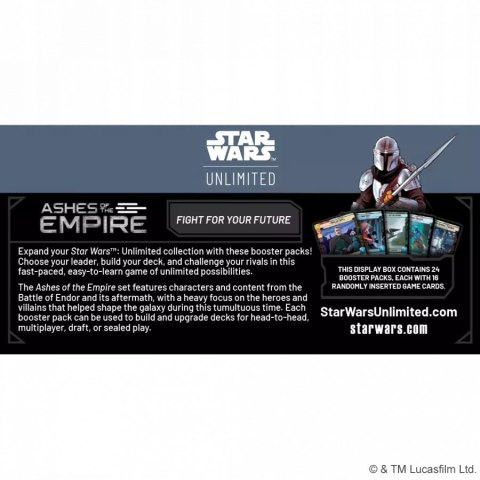 STAR WARS UNLIMITED CARD GAME ASHES OF THE EMPIRE BOOSTER DISPLAY (24)