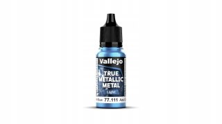 Vallejo 77111 True Metallic Metal 18ml Light Sapphire Blue