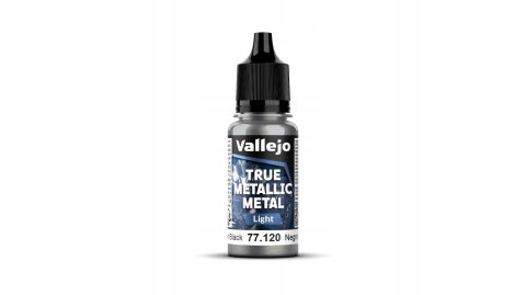 Vallejo 77120 True Metallic Metal 18ml Light Obsidian Black