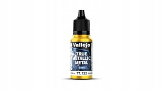 Vallejo 77122 True Metallic Metal 18ml Base Radiant Yellow