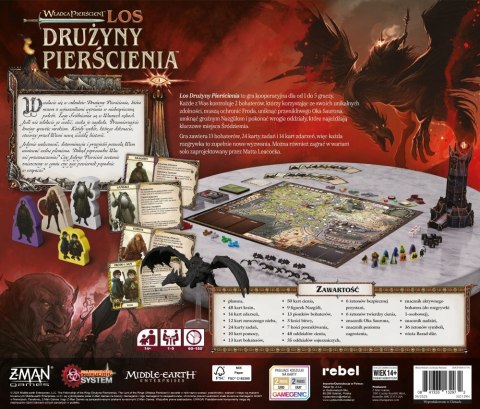 Władca Pierścieni: Los Drużyny Pierścienia gra planszowa Rebel
