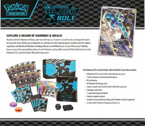 Pokémon TCG: Scarlet & Violet - Black Bolt - Elite Trainer Box - Zekrom