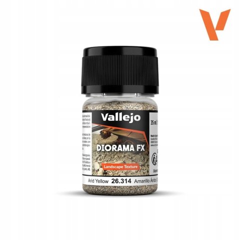 Vallejo Lansc Text Arid Yellow 0,5-2mm 35ml 26314