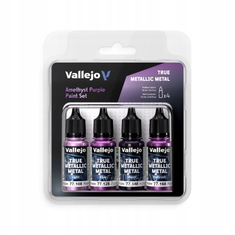 Vallejo TMM Zestaw 4 farbek Amethyst Purple 77255
