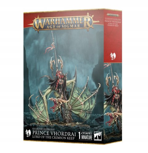 WARHAMMER AOS - SOULBLIGHT GRAVELORDS PRINCE VHORDRAI LORD ON CRIMSON KEEP