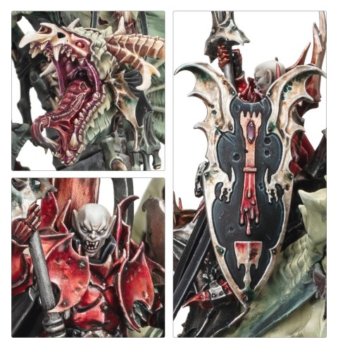 WARHAMMER AOS - SOULBLIGHT GRAVELORDS PRINCE VHORDRAI LORD ON CRIMSON KEEP
