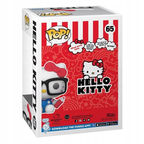 Hello Kitty POP! Sanrio Vinyl Figure Hello Kitty Nerd 65lekko uszk.pudełko
