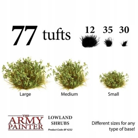 Kłębki trawy Army Painter Lowlands Shrubs BF4232P 77 szt.