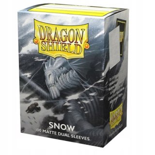 Koszulki na karty Dragon Shield Dual Matte Sleeves Snow 100