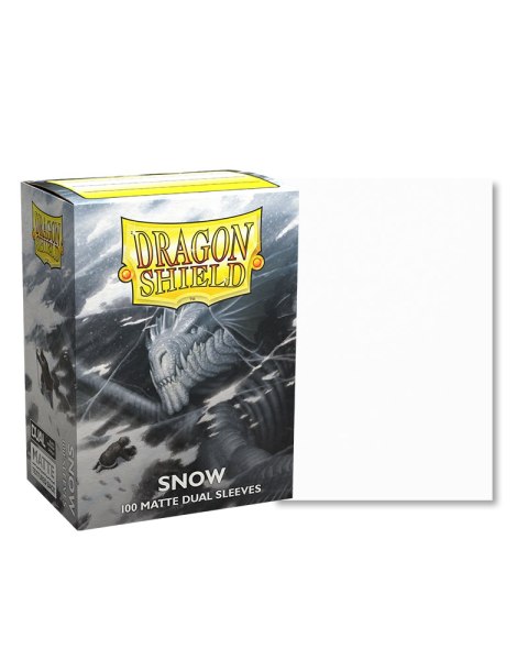 Koszulki na karty Dragon Shield Dual Matte Sleeves Snow 100