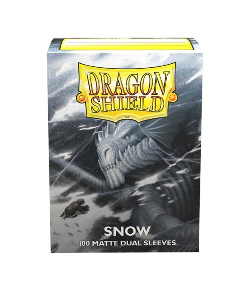 Koszulki na karty Dragon Shield Dual Matte Sleeves Snow 100