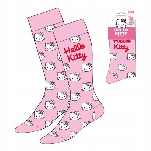 Skarpetki Sanrio Socks Hello Kitty Face Pink 36-43