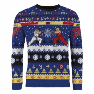 Street Fighter Świąteczny sweter Christmas Sweater Ryu Ken