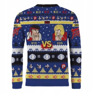 Street Fighter Świąteczny sweter Christmas Sweater Ryu Ken