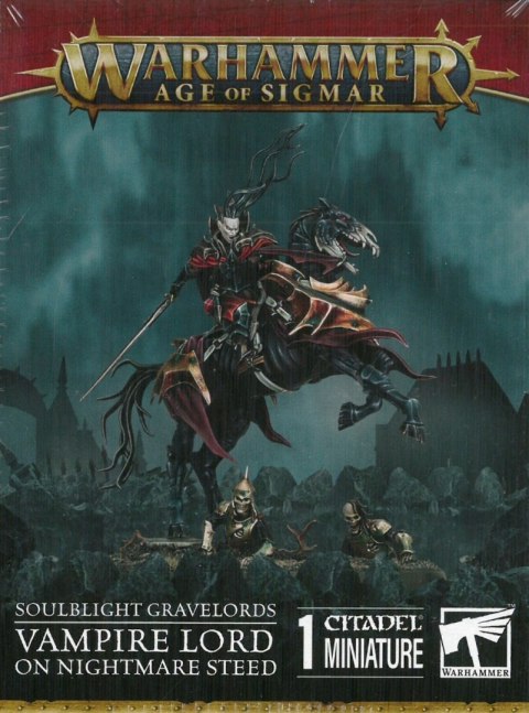 WARHAMMER AOS - SOULBLIGHT GRAVELORDS VAMPIRE LORD ON NIGHTMARE STEED