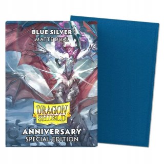 Dragon Shield Standard Matte Dual Sleeves Cobalt & Silver (100 Sleeves)