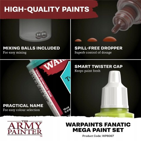 The Army Painter: Warpaints - Fanatic - Most Wanted Paint Set