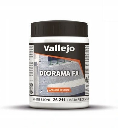 Vallejo Ground Text White Stone Paste 200ml 26211
