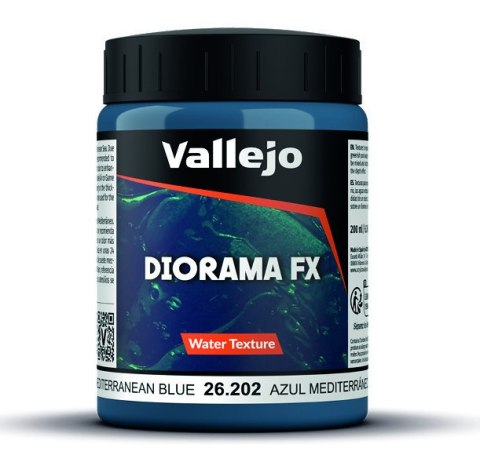 Vallejo Water Tex. Mediterranean Blue 200ml 26202