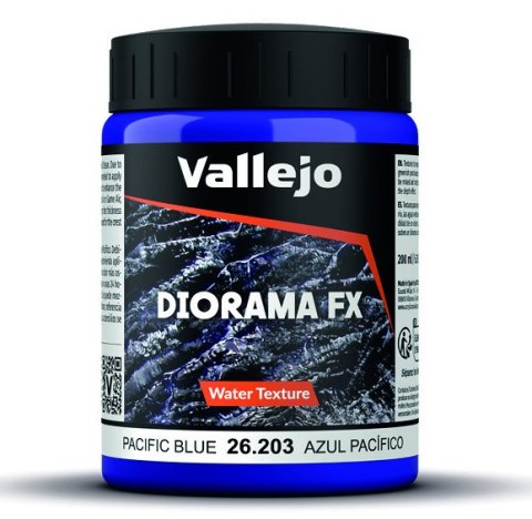 Vallejo Water Tex. Pacific Blue 200ml 26203