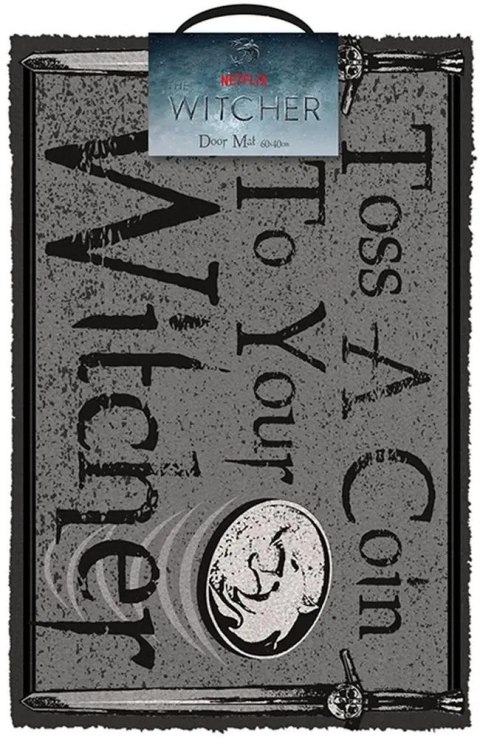 Wycieraczka The Witcher "Toss a Coin to your Witcher " 40 X 60