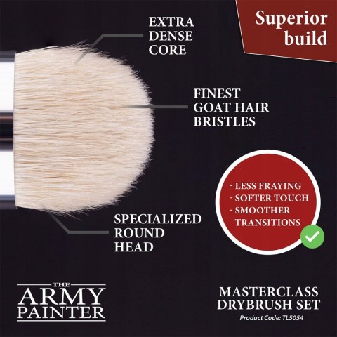 Zestaw pędzli Army Painter Masterclass Drybrush Set