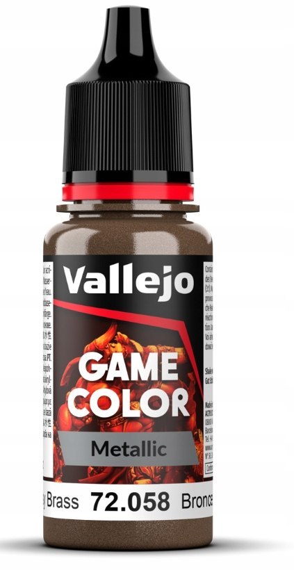 VALLEJO Game Color - 72058 Brassy Brass 18ml