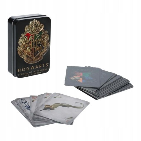 Karty do Gry Harry Potter w Puszce z Logo Hogwartu
