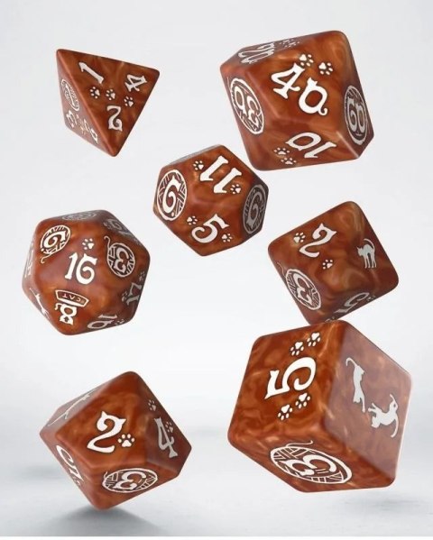 Q Komplet Kości RPG KOCI Muffin karmelowy