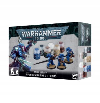 Warhammer 40000 WARHAMMER 40K - SPACE MARINES INFERNUS + PAINTS Games