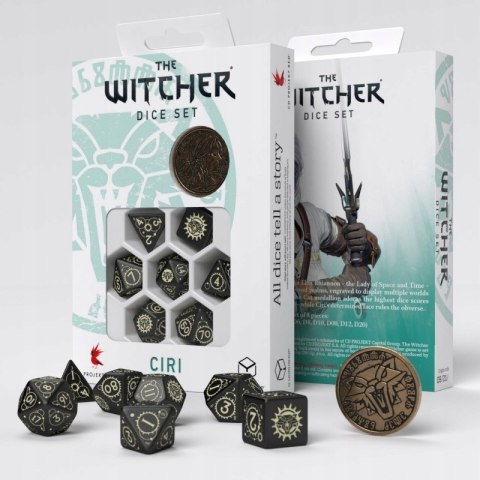 Wiedźmin zestaw kości RPG Ciri - Jaskółka