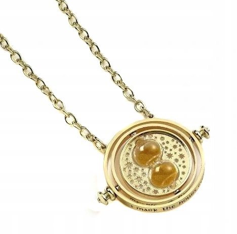 Harry Potter Pendant & Necklace Spinning Time Turner (gold plated)