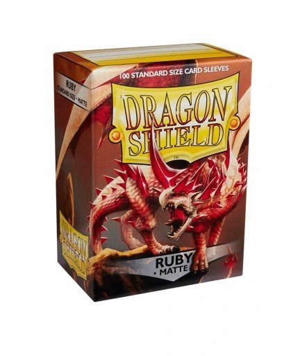 Koszulki na karty Dragon Shield Ruby Matte