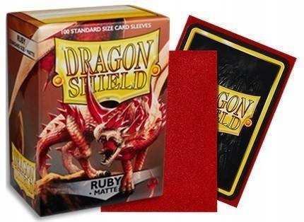Koszulki na karty Dragon Shield Ruby Matte