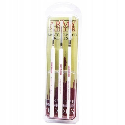 Zestaw pędzli Army Painter Most Wanted Brush Set 3 sztuki